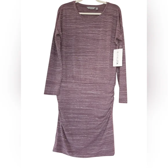 Athleta Avenue Dress, Oversized Size Medium, Purple, NWT - Picture 3 of 7